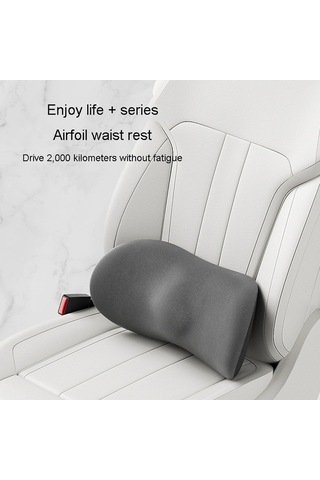 Tongxida Araba Minderi Kafalık + Bel Pedi Mavi Servikal Destek Arkalık Yastık