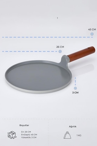 Neoflam Fika Xtrema Kaplama Gri Krep Tavası 26 Cm