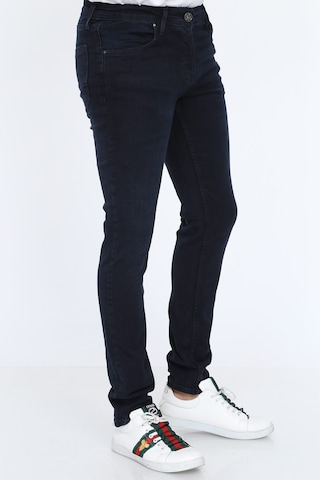 Digital Jeans Örme Hamur Kumaş Dar Kesim Slim Fit Erkek Ko Lacivert Açık Gri