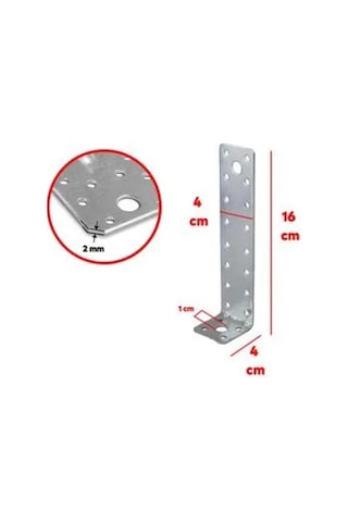 Metal Gönye Köşe Bağlantısı 40x40x160 2mm