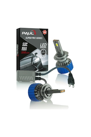 Paul Süper Pro H7 24.000 Lümen Güç Şimşek Etkili Odaklı Ufuk Çizgili Csp Led