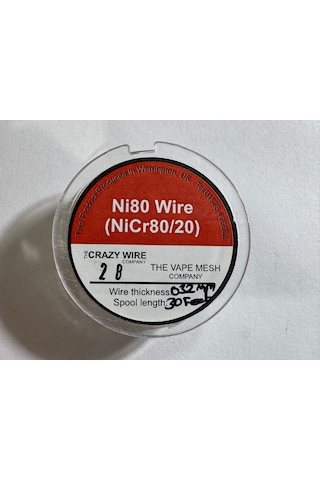 Crazy Wire 27 Ga Nichrome 80 Makara Tel 30 Feet 10 Metre