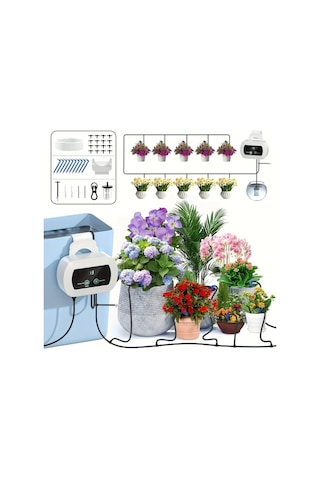 Willowhaven Heerttogo Usb Otomatik Saksı Bitki Sulama Sistemi Beyaz Şarj Edilebilir