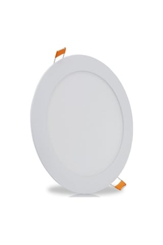 Ack-ap01-01230 12 W Led Panel Beyaz Işık 6500k Beyaz Kasa Yuvarlak Sıva Altı Beyaz