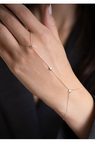 14 Ayar Altın Mini Yıldızlı Şahmeran 1 Mm Sarı