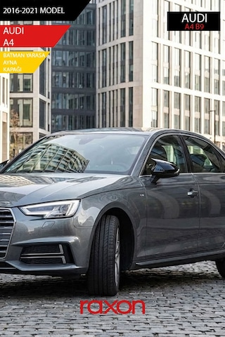 Audı A4 B9 2016-2021 Batman & Yarasa Ayna Kapağı Parlak Piano Black Sport