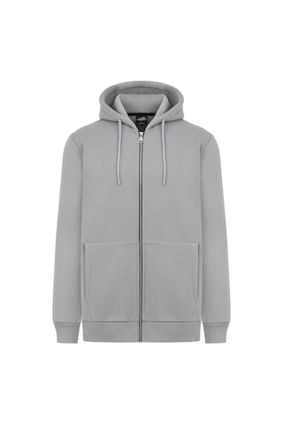 Mysport My Sport 5018 Erkek Yumuşacık Kapüşonlu Organik Pamuk Kanguru Cepli Açık Gri Sweatshirt Açık Gri