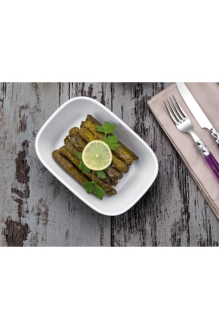 Square Melamin Kayık Tabağı Tabak 6 Parça 14 CM