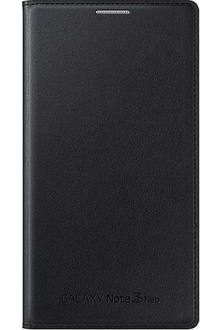 Galaxy Note 3 Neo İle Uyumlu Kılıf Flip Wallet Siyah Ef-wn750b