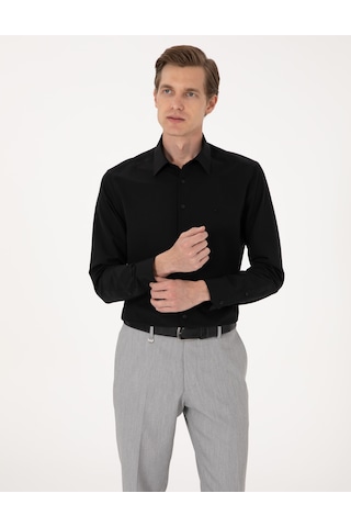 Pierre Cardin Erkek Siyah Gömlek Basic 50316742-vr046 Siyah