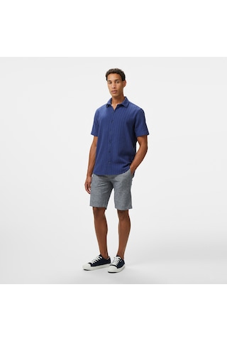 Nautica Erkek Lacivert Classic Fit Gömlek Düz W55412t Lacivert