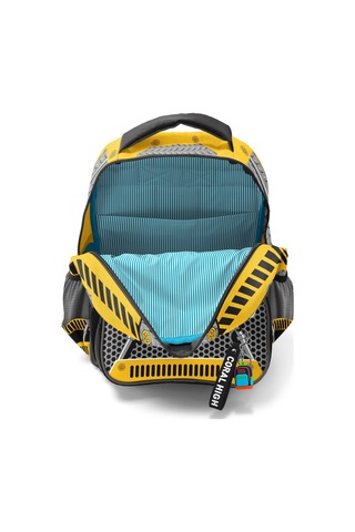 Coral High Kids Sarı Siyah Robot Desenli Üç Bölmeli Okul Sırt Çantası 14424 Sarı - Siyah