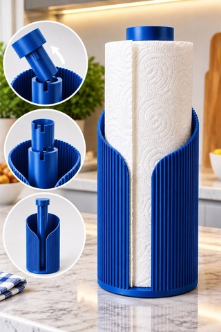 Modern Rulo Peçetelik 3d Tasarım Ürünü Yemek Masası Peçetelik Mavi Mavi Modern Rulo Peçetelik 3d Tasarım Ürünü Yemek Masası Peçetelik Mavi Mavi