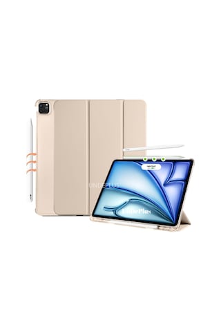 Apple Uyumlu iPad Pro 12.9 3./4./5./6. Nesil M2 Kılıf Flip Cover Kalem Bölmeli Pc Case 2018-2023