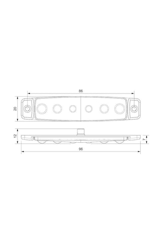Sanel Led Etek Lambası Parmak Tip Turuncu - 12v-1514