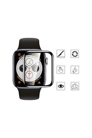 Watch 40mm Mkst Eko Pmma Pet Saat Ekran Koruyucu - Siyah