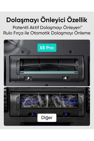 Anker Eufy Clean X8 Pro T2266 Akıllı Robot Süpürge Siyah