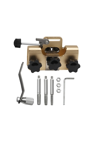 Geeroyoo El Taşınabilir Manuel Zincir Bileyici - 3 Farklı Taşlama Ucu İle Pratik Ve Hassas Zincir Bileme Aracı