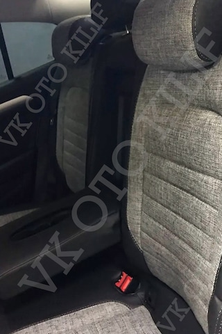 Vk Auto Volkswagen Passat B8 Araca Özel Koltuk Kılıf Gri-siyah