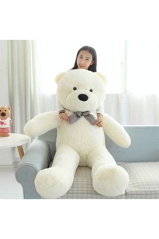 Kuki Oyuncak 140 CM Sevimli Beyaz Peluş Ayı