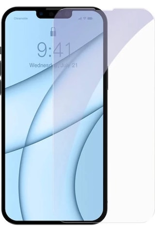 Baseus İphone 13 Mini 0.3mm Göz Korumalı Full Cam Ekran Koruyucu 2 Adet Set- 5775