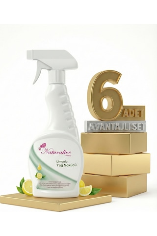 Naturalive Limonlu Yağ Çözücü 6x500 Ml