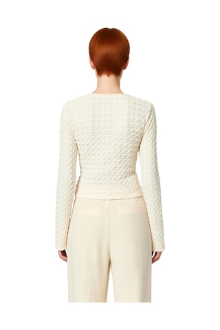 Ersefa Moda Kruvaze Örme Regular Düz Desen Casual Günlük Crop Uzun Kol B Bej