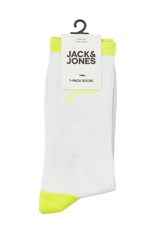Jack & Jones Erkek Çorap 12252044 Beyaz-yeşil Beyaz - Yeşil