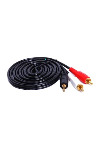 3.5Mm Stereo To 2Rca Kablosu Aux Tos Ses 1.5 Metre Kablo Sound Audio