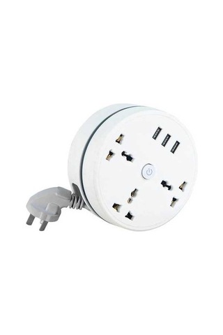 Besthome1 2500w Dairesel Priz, 3 Usb Portlu, Hızlı Şarj