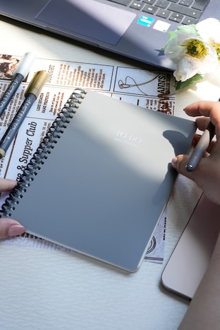 Sylcon Spiralli Defter To-do . Pp.100 Gr. Ivory,a5 Siyah Siyah3