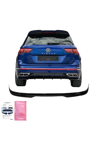 Oneway Vw Tiguan Mk2 R / R Line Makyajlı 2020+ Ducktail Spoiler