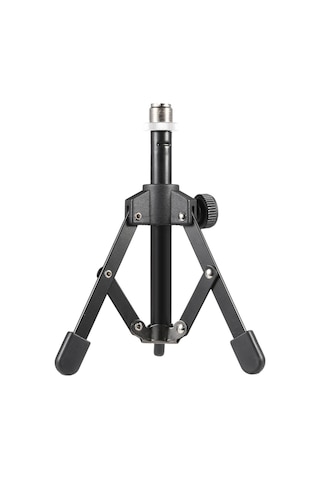 Ranyeek Ammoon Ms-12 Masaüstü Mikrofon Sandalyesi, Katlanabilir Mini Tripod, Toplantılar Ve Konferanslar İçin Uygun, Standart Mikrofon Klip Uyumlu