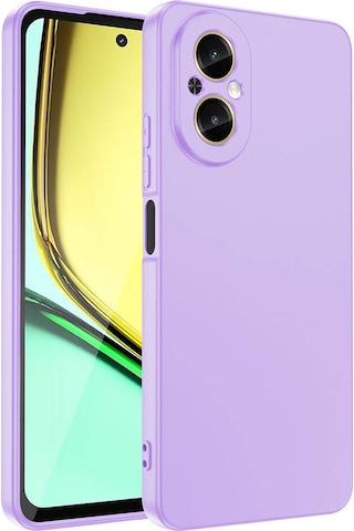 Realme 12 Lite Kılıf Zore Mara Lansman Kapak Lila