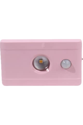 Kangvka Yakınlaşma Algılayıcı Pilli Led Gece Lambası - Pembe Abs/pmma, 1w Islak Işık, Yükseltilmiş Lens, Duvar/dolap Uyumlu Pembe