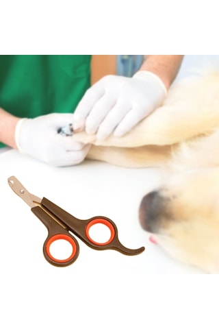 Küçük Çelik Uçlu Kedi Köpek Evcil Hayvan Tırnak Makası Pati Bakım Aleti Ergonomik Kaymaz Sap 5705