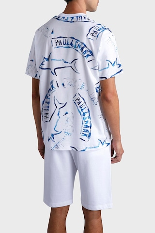Paul & Shark Erkek T Shirt 24411103 010 Beyaz Beyaz