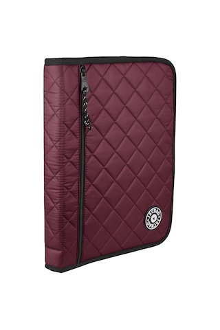 Jacbag Organizip Soft-kapitone Organizer Dosya Çanta Organizer Soft Dosya-bordo Tek Renk