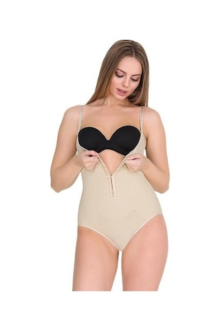 Form Time Bayan Agraflı Askılı Göğüs Altı Slip Body Korse 9105 001