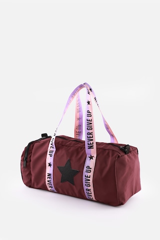 İcone Bag Çocuk Yıldız Logolu Spor Çanta, Çocuk Spor Çanta, Fermuarlı Detaylı Çocuk Spor Çanta Mürdüm