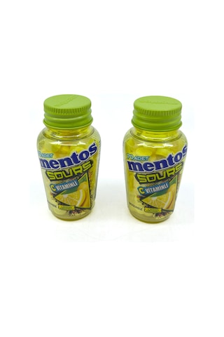 Mentos Sours Şekersiz Tatlandırıcılı C Vitaminli Limon Aromalı Tablet Şekerleme 49gr X 2 Adet 60750734