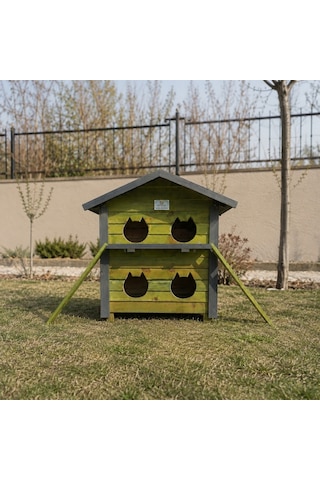 4 Yuvalı Kedi Evi Pati Emlak