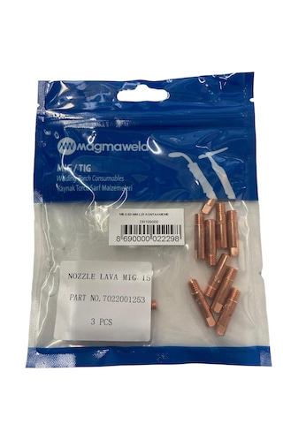 Magmawekd Kontak Meme M6 0,80 Mm L25 Lava Mıg 10 Adet/pak