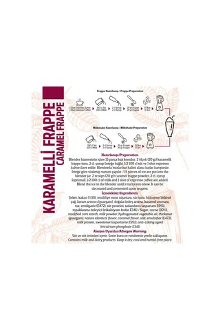 Oze Karamelli Frappe Tozu 250 G