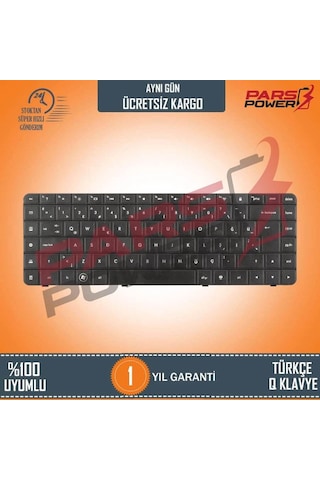 Parspower HP Uyumlu G62-B13St, G62-B14St, G62-B16St Notebook Klavye (Siyah Tr)