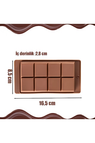 Porsima Mys 30301-1 Bpa Free 2 Adet Silikon Dubai Çikolatası Kabı