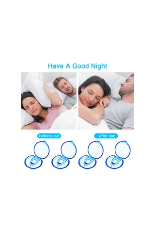 Hangfox Uyku Ve Horlama Yardımcısı 4'lü Set: Ev Alevi Burun Klipsi, Horlamayı Engelle, Burun Akışını Sağla