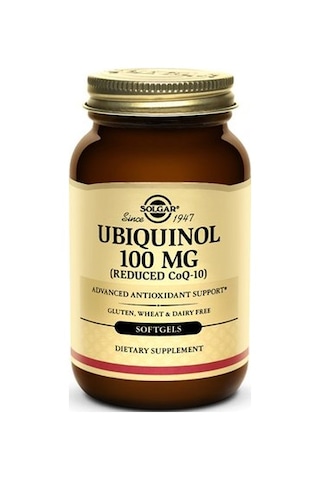 Solgar Ubıquınol 100 Mg 50 Softgels Solgar Ubıquınol 100 Mg 50 Softgels