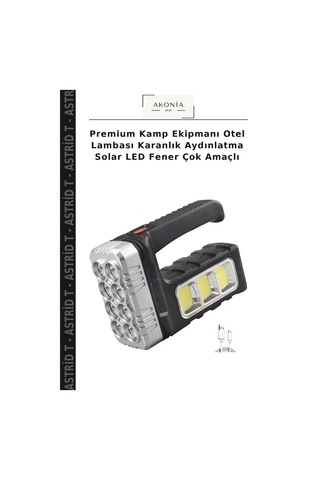 Premium Kamp Ekipmanı Otel Lambası Karanlık Aydınlatma Solar Led Fener Çok Amaçlı