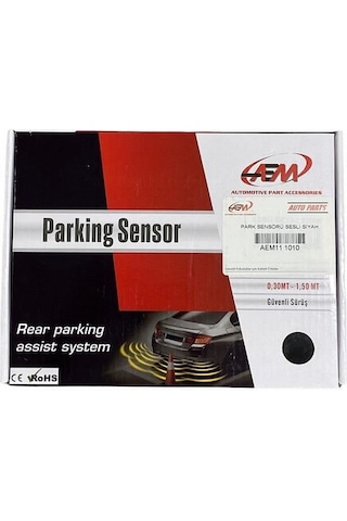 Aempart Araç Geri Park Sensörü Bip Bip Ses İkazlı Gri 18mm Göz Aem Aem11 1011